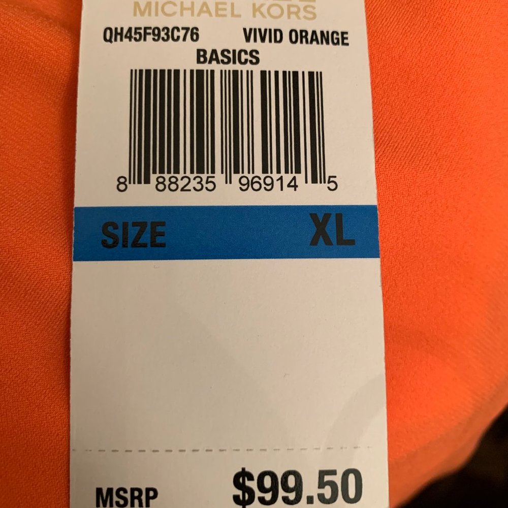 MICHAEL MICHAEL KORS VIVID ORANGE TOP - XL - Picture 8 of 8